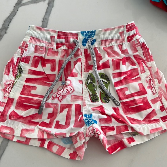 Worn 1xVilebrequin boys bathing suit so cute and colorful size 4